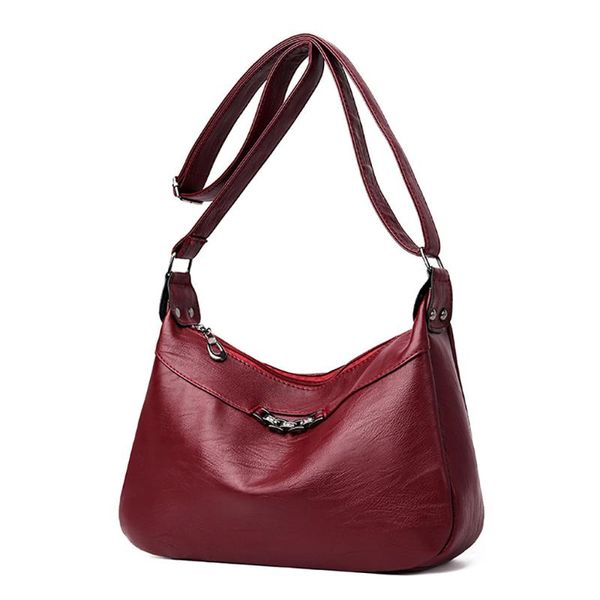 

women bag new trend handbags female casual wild shoulder pure color leather messenger bags bolso mujer g091226