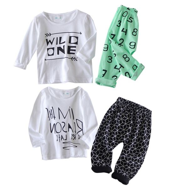 

casual baby girls clothes autumn winter baby boys clothes 2pcs outfits kids clothing costume for suit, White
