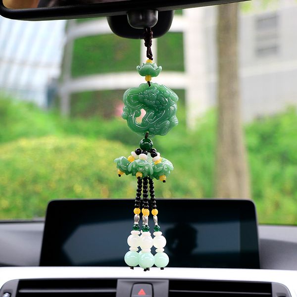 

car pendant jade brave troops gourd guan yin maitreya auto interior rearview mirror decoration hanging ornament accessories