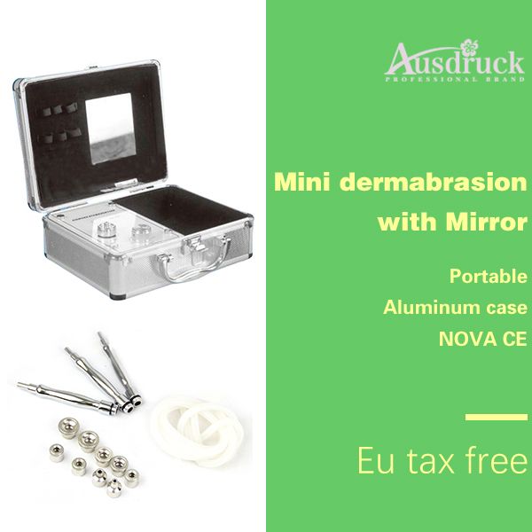 EU tax free PORTATILE Microdermoabrasione Dermoabrasione Diamond peeling Macchina di bellezza con specchio nova CE