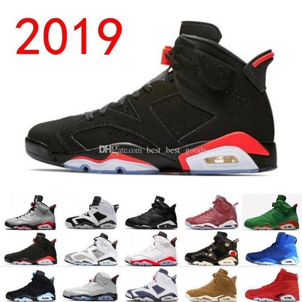 

2019 bred vi 6 6s mens basketball shoes infrared 23 3m reflective bugs bunny tinker black cat men sports sneakers designer trainers trainers