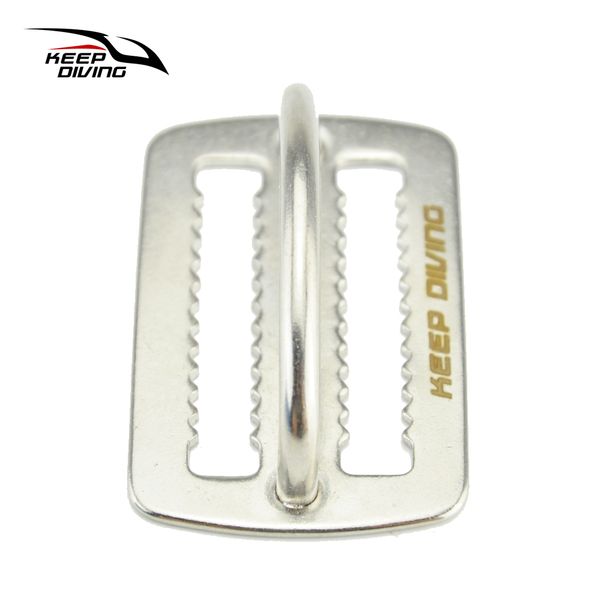 

keep diving 316 stainless steel scuba divin webbing strap keeper with vertical d-ring bcd accessories