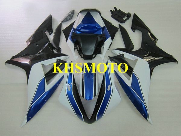 Kundenspezifisches Spritzguss-Verkleidungsset für Yamaha YZFR1 02 03 YZF R1 2002 2003 YZF1000 ABS Blau Weiß Schwarz Verkleidungsset + Geschenke YE22