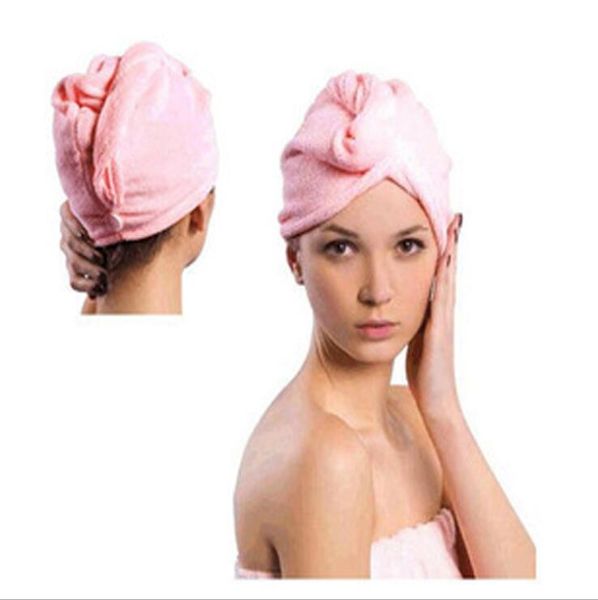 

microfiber magic hair dry drying turban wrap towel/hat/cap quick dry dryer bath/make up towel 1000pcs/lot lxl551-1