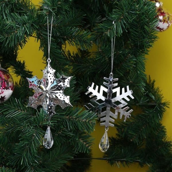 

hexangular hollow iron xmas tree hanging ornaments christmas decoration for home supplies new year party supplies