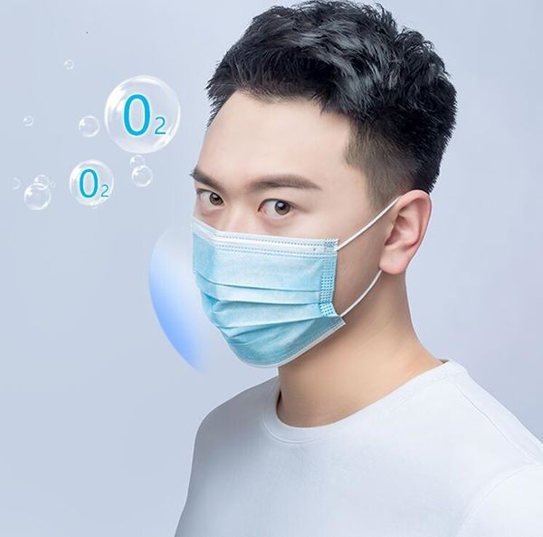 

dhl ship blue 3 ply non woven face3 layers earloop dust masks shipping by face mask blue fedex 0a94