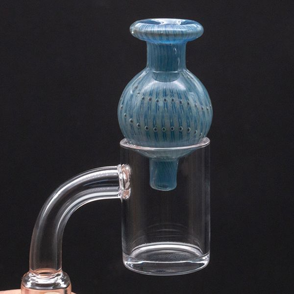 US Color Narghilè Glass Bubble Carb Cap 25mmOD Directional 25mm Quartz Banger Nails per Water Bong Dab oil Rigs