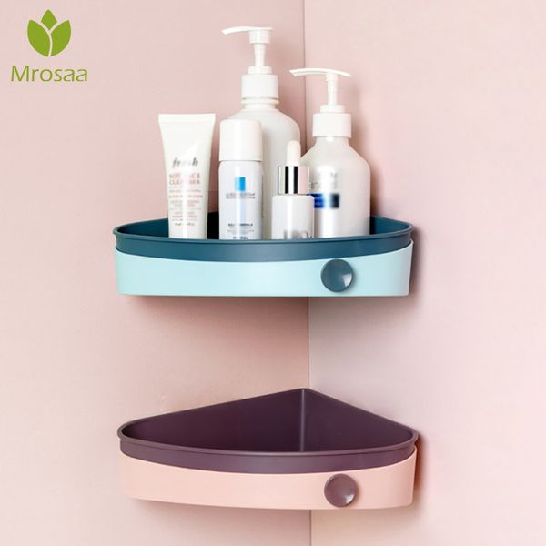 

new bathroom corner shelves shampoo holder kitchen storage rack mess shower organizer wall holder space saver household storage