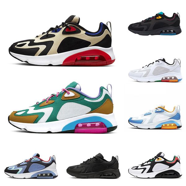 

Men Athletic Running Shoes Womens Air 200 Triple White Black Royal Pulse Team Gold Desert Sand Mystic Green Vast Grey Designer Sport Trainer