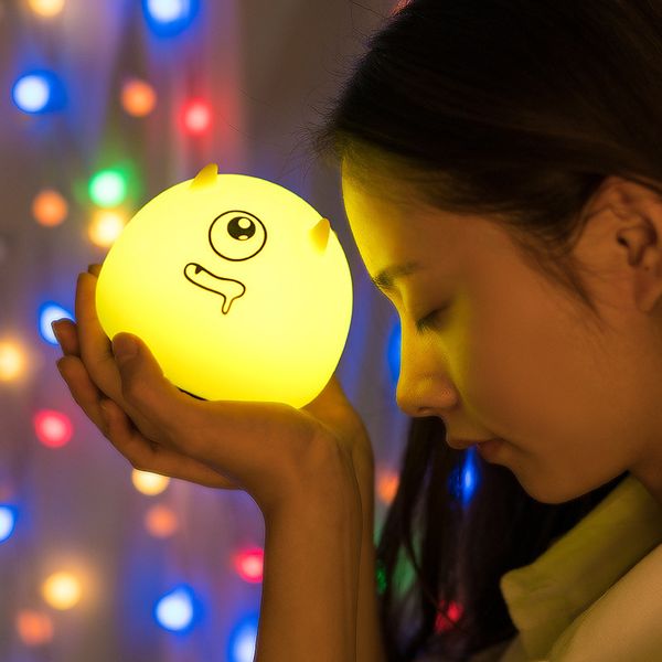 

new strange little demon night light silicone lamp, usb charging, pet led, pat lamp, q baby atmosphere 10011