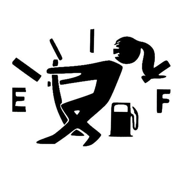 

16 * 11.9 см высокое потребление газа женский виниловая наклейка jdm пустой gage drift funny drift стикер автомобиля мода личность автомобил