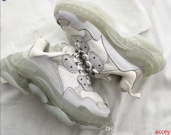 

2019 new luxury crystal bottom casual shoes triple s 2.0 sneaker designer old dad sneaker boots mens women casual shoes sneakers