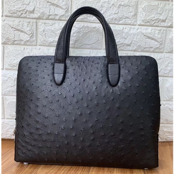 

подлинная real страус passcode кожи закрытие предприниматели портфель сумочка экзотические кожа мужской большой топ-ручка рабочая кошелек