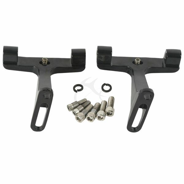 

motorcycle black rear floorboard footboard bracket for electra glide flhtcul 15-16