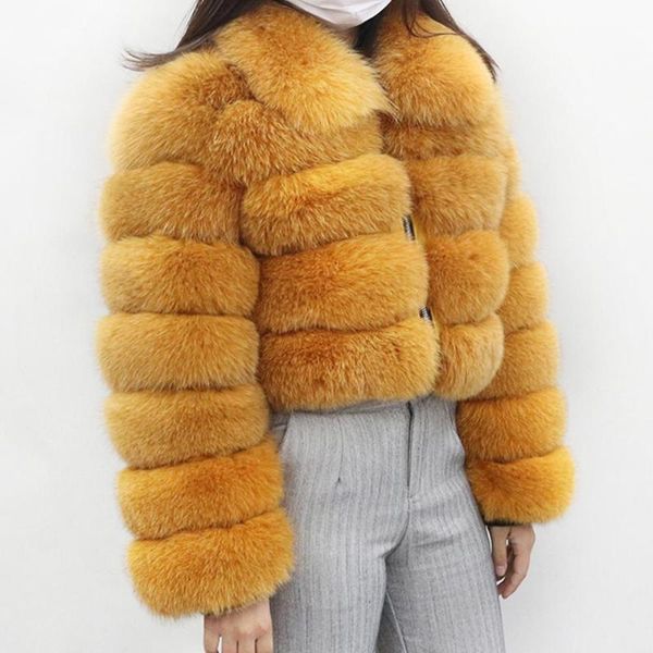 

woman's real fur coat short style slim fit with zipper fur jacket, Black