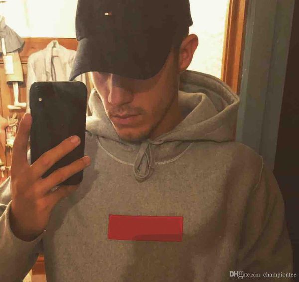 

new colors fleece hoodie box hoodie fashion embroidery box logo pullover sweatshirts autumn winter coat, Black