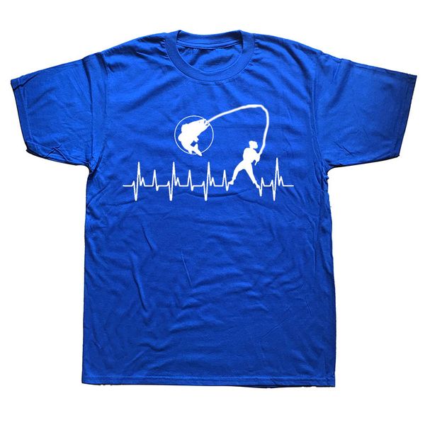 

birthday gifts for dad him father fishinger heartbeat funny t shirt fish present custom t-shirt for men fisherman, White;black