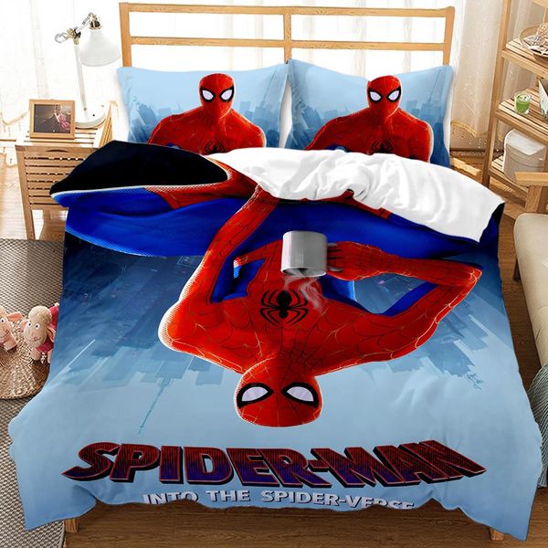 

3d дизайн супергероя постельное белье пододеяльник пододеяльник комплект single дети постельные принадлежности для набора утешитель детей дл