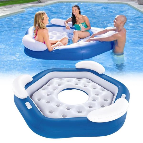 

inflatable swimming ring indoor and outdoor inflatable water lounge chair drifting floating row children swimming ring