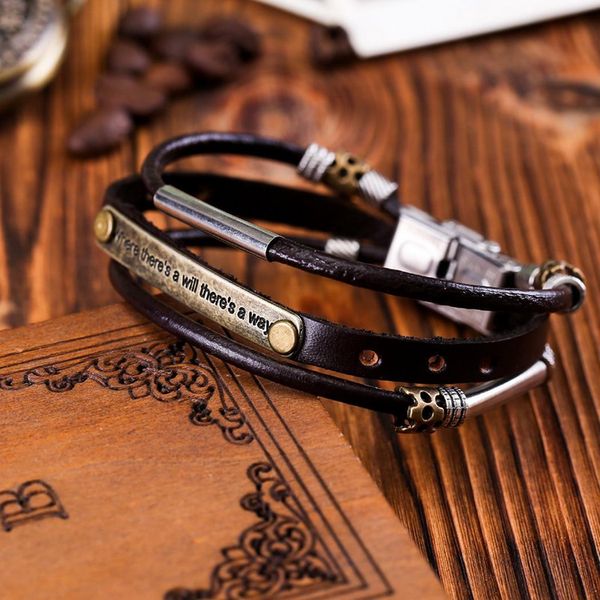 

men fashion casual three layered geometric shape about 20cm/7.9inch buckle bracelet as picture, Golden;silver