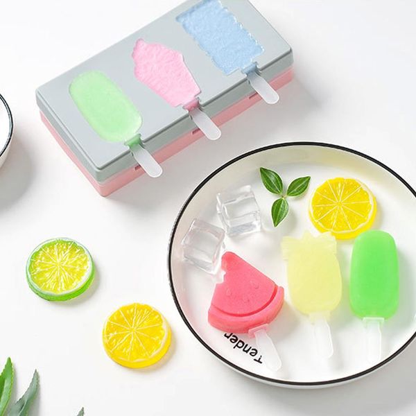 

силиконовые ice pop пресс-формы 3-cavity смешные popsicle mold ice cream mold diy конфеты шоколад мыло желе пресс-формы tray