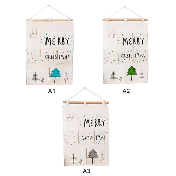 

over door wall organizer merry christmas bag pocket hanging hanger storage