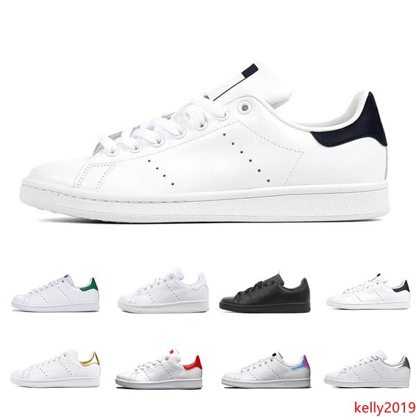 

smith men women flat designer sneakers green black white blue oreo rainbow stan fashion casual mens trainer outdoor sports shoes 36-44