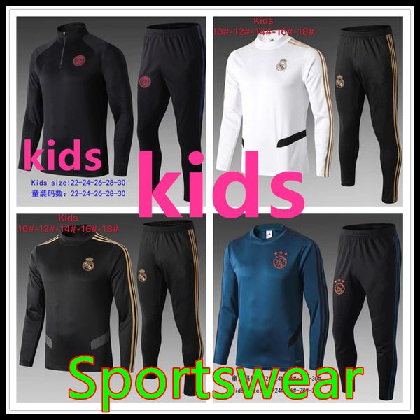 

19 20 real madrid p g b a r children 039 football port wear 2019 2020 pari mappe hazardou port wear kid football training uit joggi