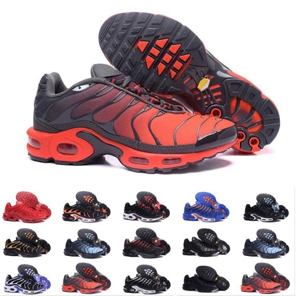 

Wholesale New chaussure TN Plus Running Shoes For Men Outdoor Triple Black White Mens Trainers Hiking Sports Athletic Sneakers EUR 40-46