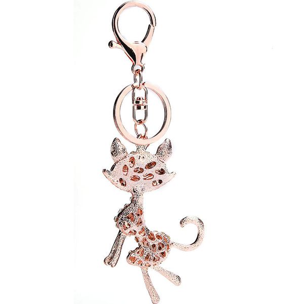 

2pcs/lot woman jewelry accessoriesturkey blue eye flamingo cat animal key chain for women handbag decoration keychain, Silver