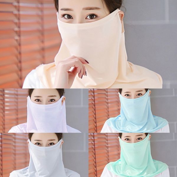 

ykjks face 2020 magic scarf multi-function half 3d mask neck cover scarf anti-uv cycling bandana outdoor sports headwear printing, Black