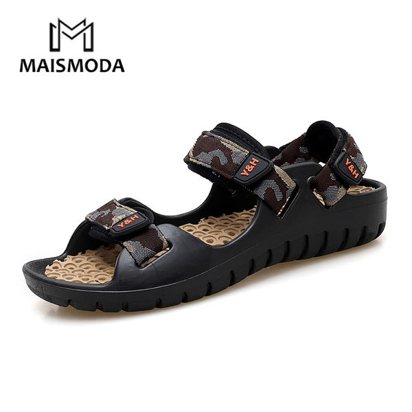 

maismoda men summer sandals quick-drying breathable beach shoes outdoor anti-slip casual footwear comfortable yl523, Black