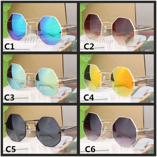 

classic retro rhombus sunglasses fashion men and women trend eyeglasses uv400 eye protection metal neutral sun glasses, White;black