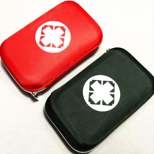 

saferlife eva material car first aid kit outdoor emergency box with 18-piece medical accessories red cross medicine storage boxes