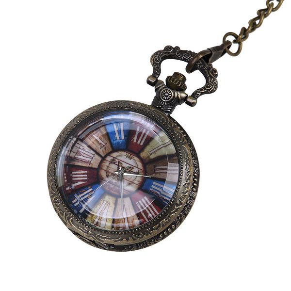

pocket watch vintage embossed beautiful lace pocket watch glass flip european and american style ancient roman, Slivery;golden