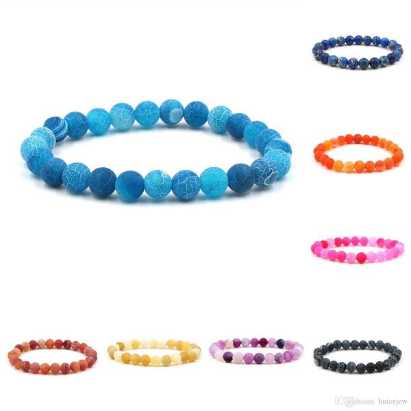 

agate stone bracelet gray green orange blue weathering agates yoga chakra bracelet natural stone beads bracelets, Black