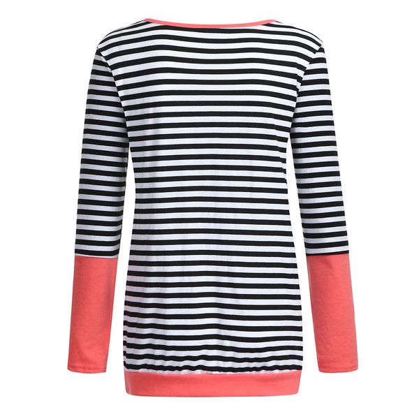

women nursing maternity long sleeves striped breastfeeding sweatshirt gravida vestido embarazada robe femme enceinte c5, White
