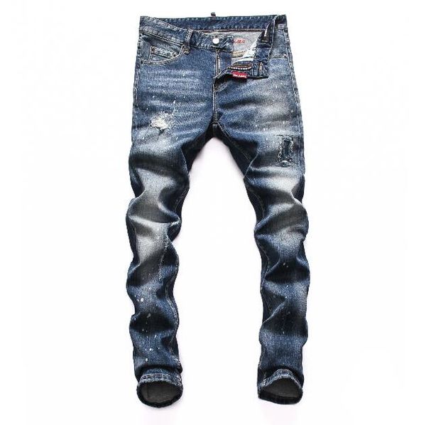 

2020 new fashion mens simple summer lightweight jeans mens large size fashion casual solid classic straight jeans#n63, Blue