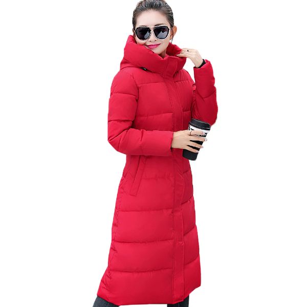 

fashion winter jacket women 2019 thick warm female jacket cotton coat parkas long jaqueta feminina inverno women hooded coat, Tan;black