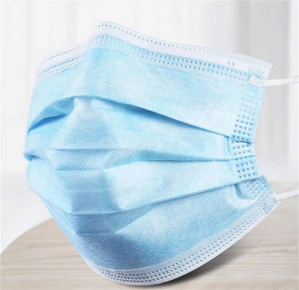 

100 1pcs 3 слойной пыль safe amp; дышащие синяя маска для лица маски earloops fog amp; haze лица рот синий маска для лица маски dropshipping