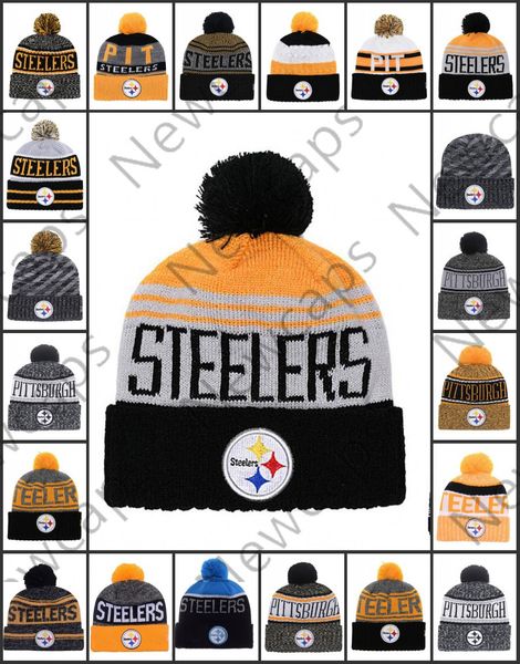 

Wholesale Pittsburgh Sport Winter Hats Steelers Stitched Team Logo Brand Warm Men Women Hot Sale Knitted Caps Cheap Mixed Beanies