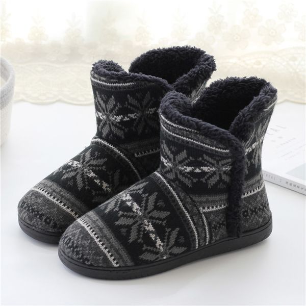 

2020 new woman snow boots winter women warm flock slip on ankle boots female sewing platform shoes ladies fashion causal flat, Black