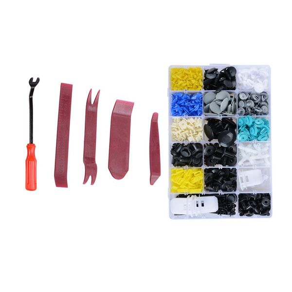 

765pcs car retainer clips plastic fasteners kit auto push pins rivets set door trim panel clips universal fit for ho