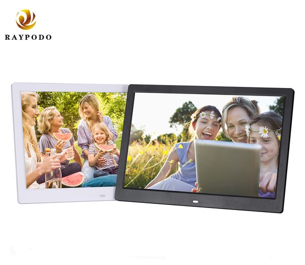 

raypodo hd настенное крепление цифровая рамка фото 13 дюймов с sd-карты слот 1280 * 800 поддержка разрешения видео и фото автовоспроизведени