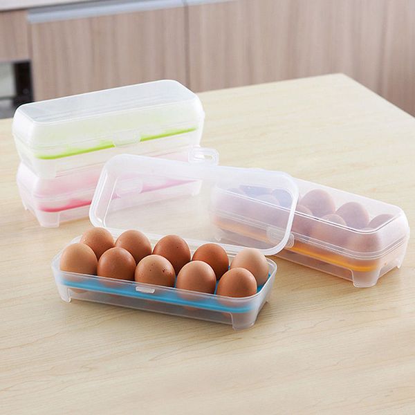 

airtight plastic box eggs single layer refrigerator romance egg storage containers 10 grid