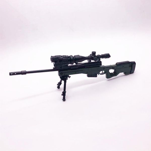 

1:6 awp sniper rifle 4d assembly gun model toy