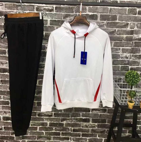 

men women tracksuits 2020 new arrival autumn winter solid color hoodie + pants two piece sets mens brand hooded hoodie suits plus, Gray