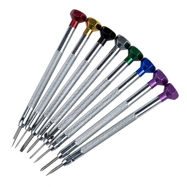 

set of 8 cross slot screwdriver for repair clock glasses mobile