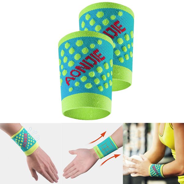 

1 pair breathable sports wrist support protector guard brace sleeve, Black;gray