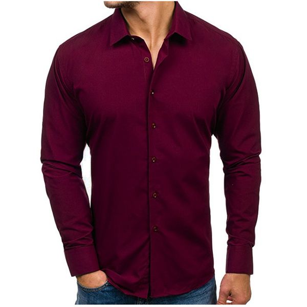 

men's casual shirts me1 13 solid color camisa masculina 3xl, White;black